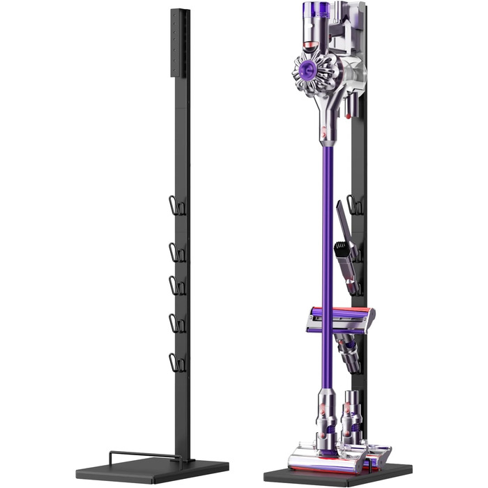 Підставка для пилососа Dyson – сумісна з V15, V12, V11, V10, V8, V7, V6 – автономна з кріпленням для аксесуарів – економія місця, без свердління