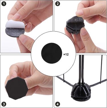 Клітка для дрібних тварин SONGMICS LPI01H, металева, 143 x 73 x 46 см, чорна