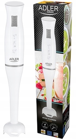 Ручний блендер ADLER AD4622, 300 Вт, білий