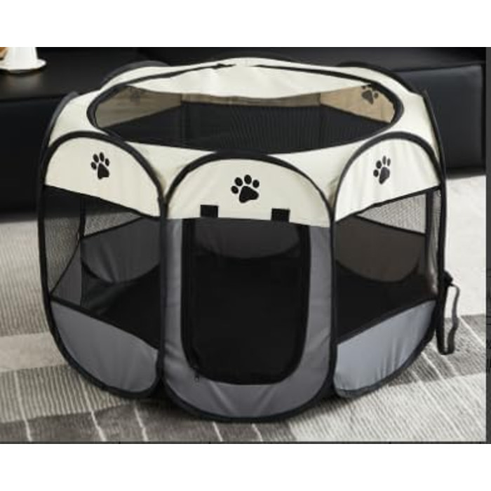Складаний вольєр для цуценят та котів, вольєр для собак у квартиру, 73 x 73 x 43 см