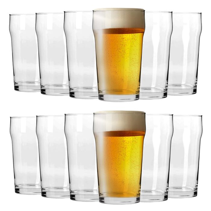 Набір пивних келихів Biergläser 590 мл (6 шт) - Кришталеві келихи для пива, пшеничного пива, подарунок чоловікові - можна мити в посудомийній машині