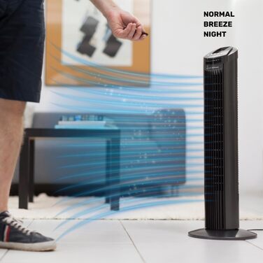 Турбовентилятор Taurus TF780, білий з пультом керування, сірий, 45W, 74 см