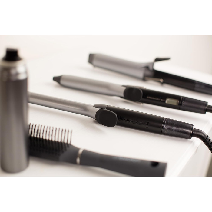 Плойка для волосся Remington Pro Big Curl CI5538: великі локони, 38 мм, захист, кераміка, турмалін, дисплей 210°C, чорна