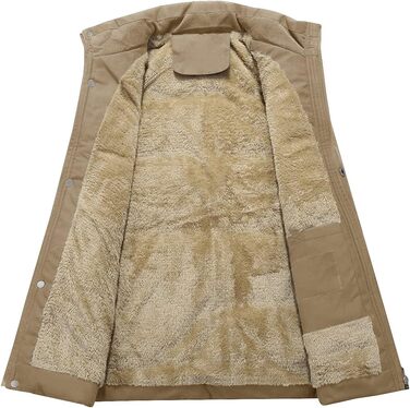 Тепла чоловіча жилетка KEFITEVD на осінь/зиму: комфорт та стиль для полювання та роботи (Хакі, розмір L)