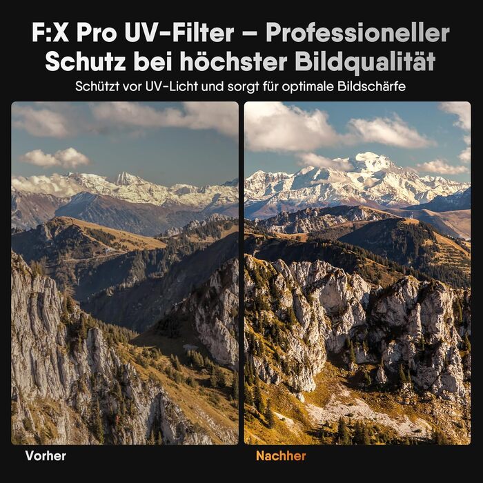 Фільтр Rollei F:X Pro Круглий (77 мм, UV) - фільтр для об'єктивів з високою точністю кольору та відсутністю відблисків