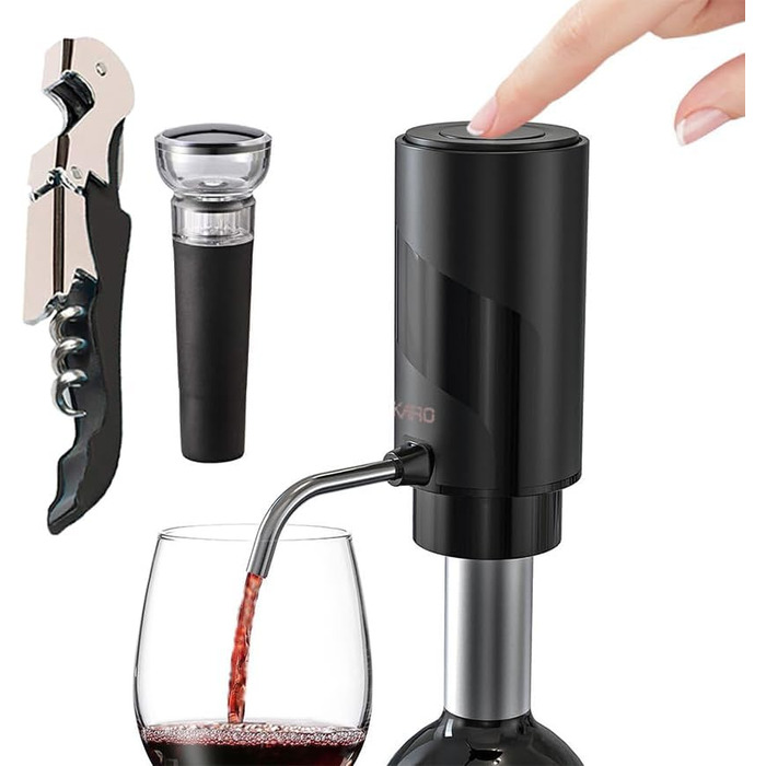 Wine Aerator, Red Wine Decanter, Wine Decanter (Aerator Set) (Electric Aerator Set)