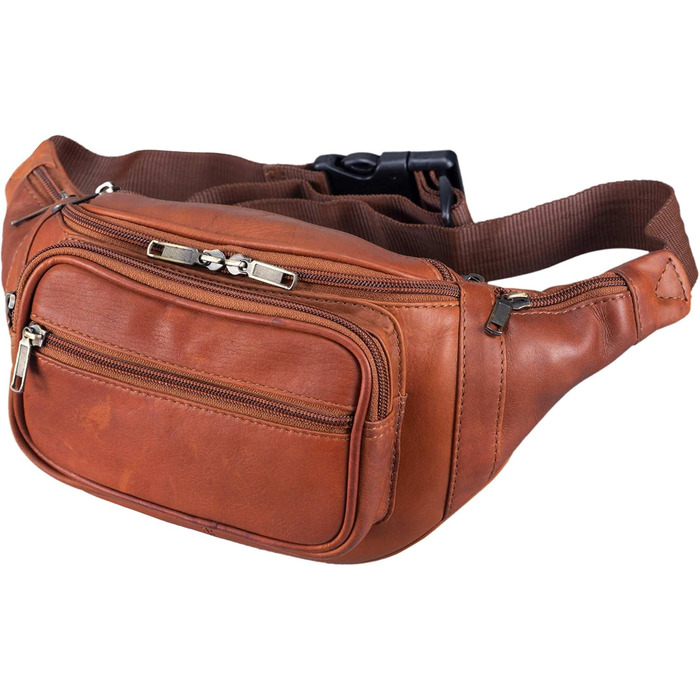 STILORD 'Maverick' - Сумка на пояс/перекид з м'якої шкіри для чоловіків та жінок. Сумка через плече, сумка для камери, подорожей, фестивалів, трекінгу (Когняк - Коричневий)