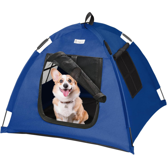 Водонепроникне намет-будиночок для собак та котів, Типi, для внутрiшнього та зовнiшнього використання, блу/S