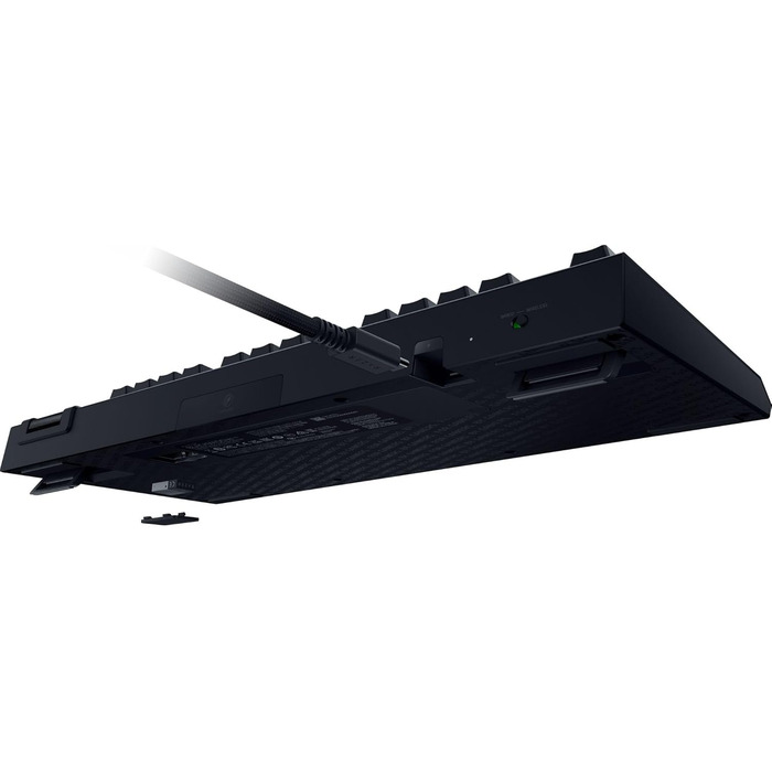Механічна ігрова клавіатура Razer BlackWidow V4 TKL з зеленими перемикачами (RGB Chroma, 6 макро-клавіш, Doubleshot ABS-кейкапи, QWERTY US-розкладка)