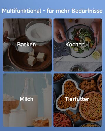 Цифрова кухонна вага з USB-зарядкою, 5 кг/0.1 г, функція тарування, для випічки та приготування їжі