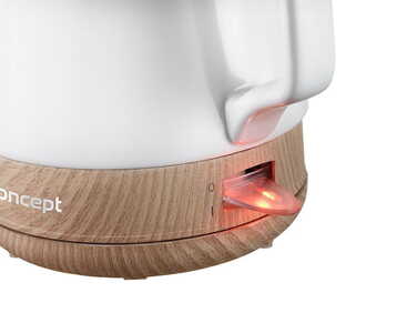 Електричний чайник Concept RK0060, 1200 Вт, 1 л, білий, керамічний