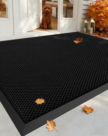 Килимок для дому та вулиці COLOR&GEOMETRY 43x76 см, сірий, антиковзаючі, легко миються