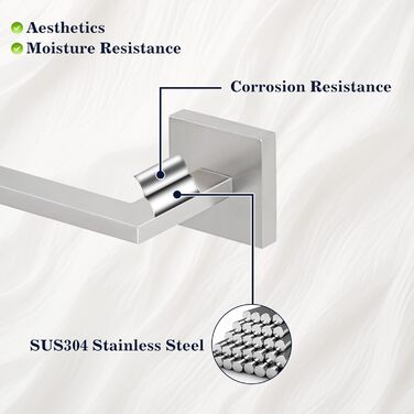 Тримач для туалетного паперу з нержавіючої сталі 304, 15 см. Сучасний настінний тримач для ванної кімнати, туалету та кухні