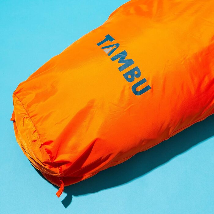Спальний мішок Tambu Mumienschlafsack 80x210см - компактний, для літа, осені та зими. Підходить для кемпінгу, подорожей, фестивалів. PFC-free (помаранчевий)