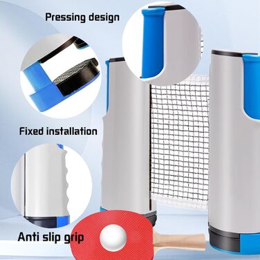 Знімний стіл тенісний набір: сітка, регульована, портативна, для столу, офісу, їдальні