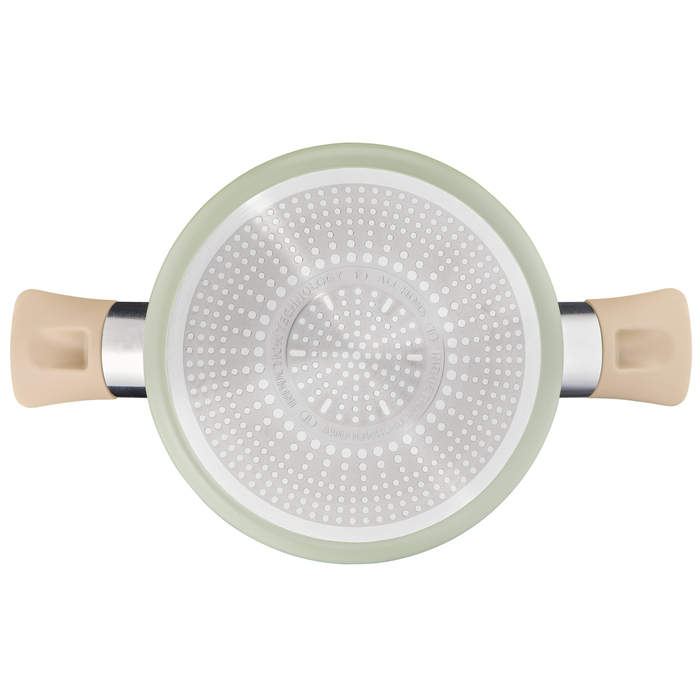 Каструля традиційна з кришкою Tefal Blossom G1744624, алюмінієва, для індукційних плит, 5,2 л