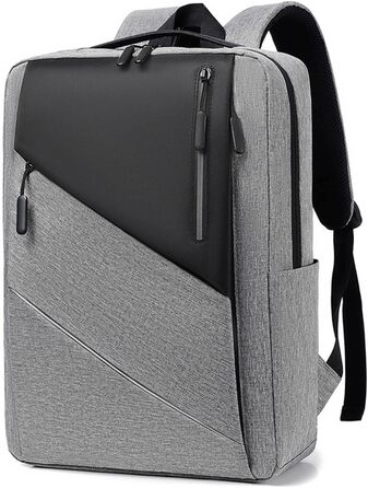 Рюкзак для ноутбука FANDARE Slim - чоловічий/жіночий, для роботи, подорожей, навчання. USB-порт, багато кольорів (сірий)