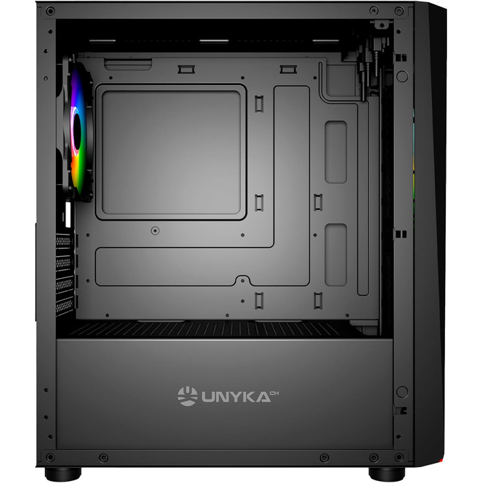 Ігровий корпус для ПК UNYKA GLAYZE Micro ATX, ARGB підсвітка, загартоване скло, 120мм ARGB вентилятори, USB 3.0/2.0
