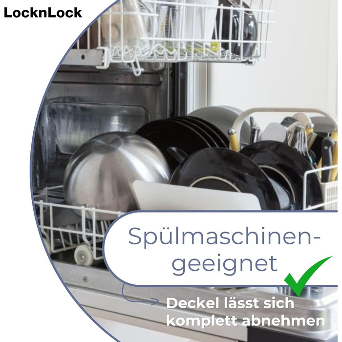 LocknLock Küchen Caddy 12L: Контейнер для зберігання продуктів з кришкою-клапаном | 35 x 23 x 27 см