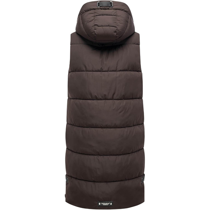 Жіноча степкова жилетка Navahoo з капюшоном, утеплена, з кишенями, для активного відпочинку (XXL, Choco)