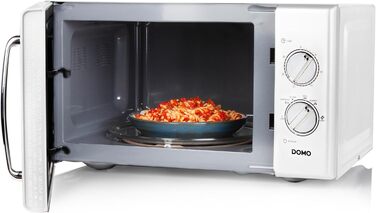 Мікрохвильова піч DOMO DO3125 Retro, 25 л, 900 Вт, біла
