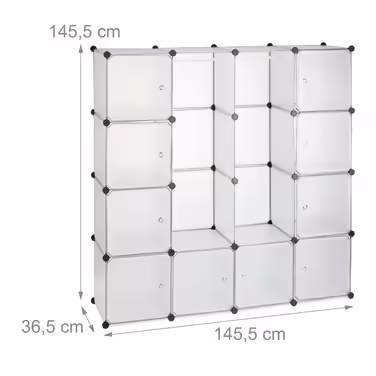 Relaxdays Clothes Cabinet Modular System with 12 Compartments
