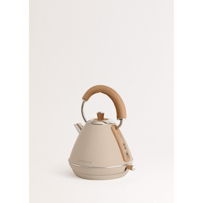 Retro Electric Kettle - Cream White - 1L Capacity, Fast Boil, Auto Shutoff, Anti-Scale Filter, Water Level Indicator