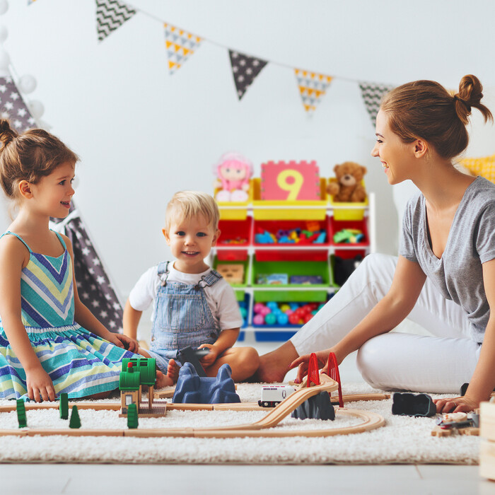 Relaxdays Children's Shelf White with Storage Boxes