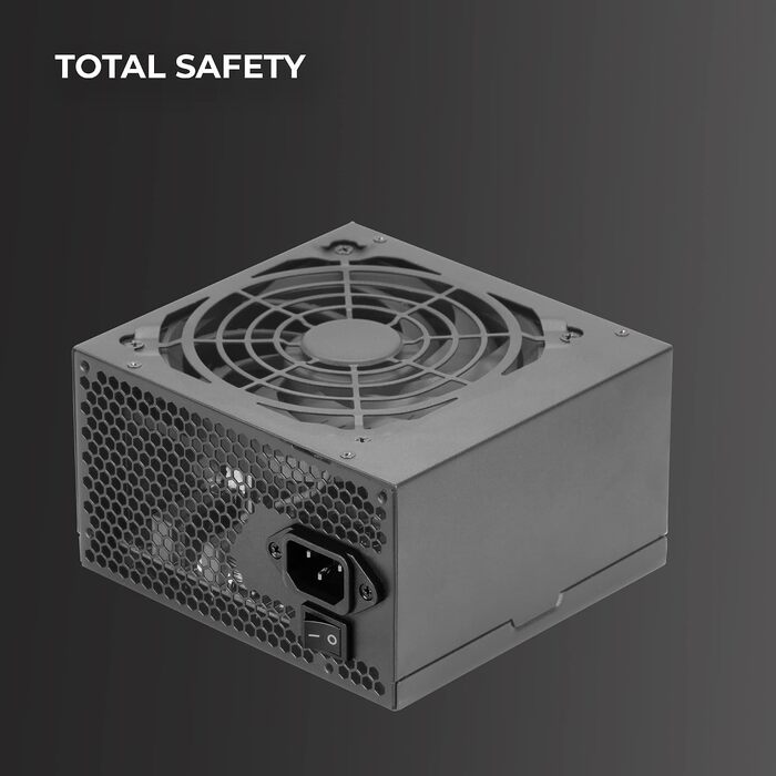 Блок живлення для ПК Tacens Anima APIII750 ATX 750W, SMD та DC-DC технології, ККД 85%, ультратихий 12см вентилятор, плоскі кабелі, чорний