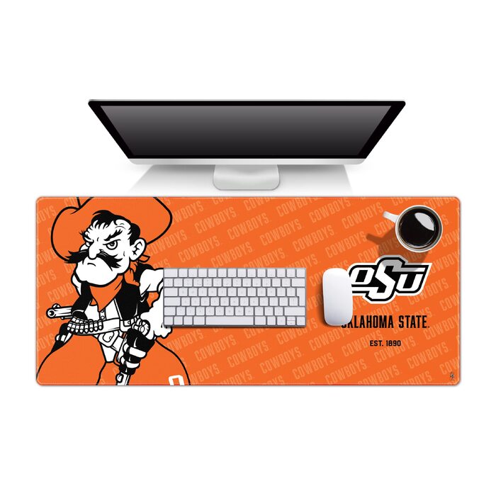 Килимок для миші та підкладка на стіл YouTheFan NCAA Logo Series (Oklahoma State Cowboys)