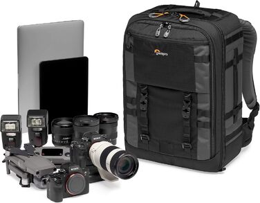 Сумка-рюкзак Lowepro Pro Trekker для фотообладнання, чорно-сіра, LP37268-GRL (BP 450 AW II)