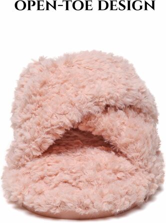 Жіночі плюшеві халапи (тапочки) SmarTigi, зимові, теплі, м'які, з антиковзким покриттям, рожеві (42/43 EU)