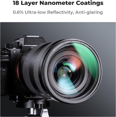 Фільтр UV K&F Concept 77mm для об'єктивів: захист від пилу, бруду та подряпин (магнітний)