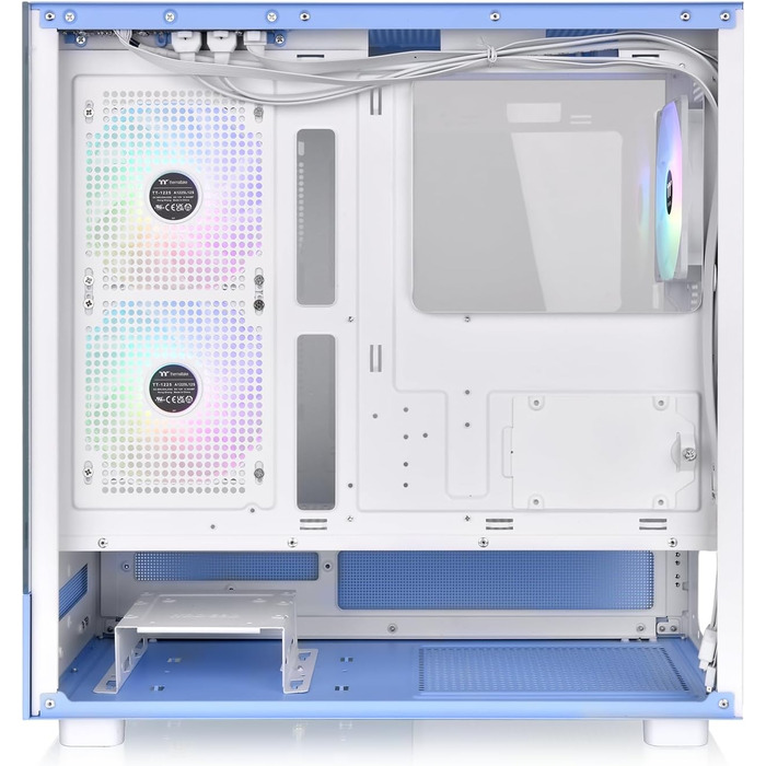 Корпус ПК Thermaltake View 270 Plus TG ARGB, Mid-Tower, скло, вентилятори ARGB, USB-C, підтримка 360мм радіатора, блакитний