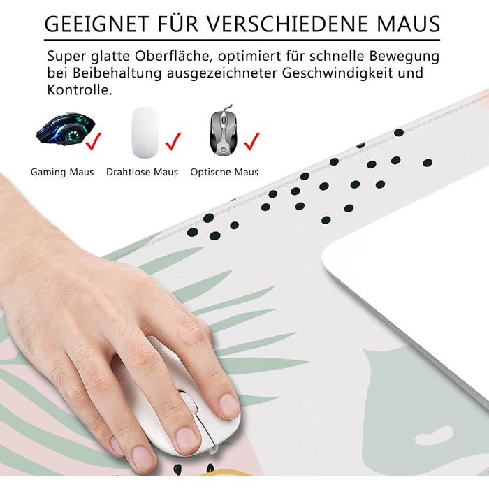 Килимок для миші Octopus, фіолетовий, 80x30 см, XL, для геймінгу, великий, з принтом Океан