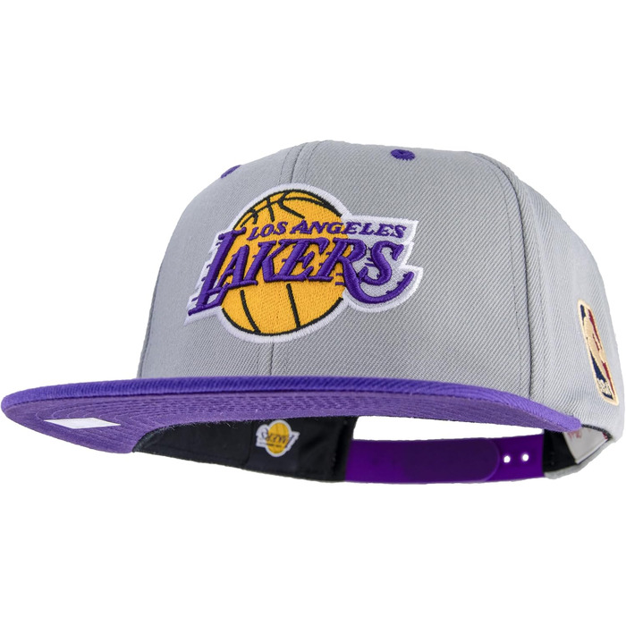Кепка Mitchell & Ness NBA Lakers Snapback сіра/фіолетова, універсальний розмір