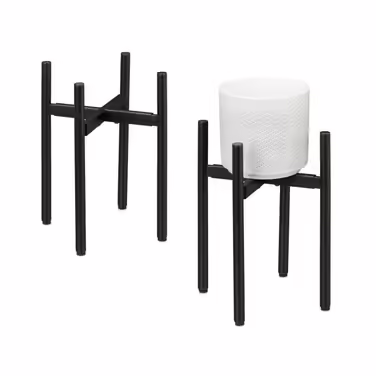 Relaxdays Adjustable Plant Stand 2-Piece Set