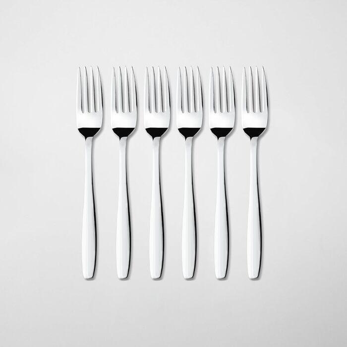 Нержавіюча сталева стололова посуд - набір 24 шт для 6 осіб. Елегантний набір для щоденного використання та особливих випадків. Стійкий до іржі.