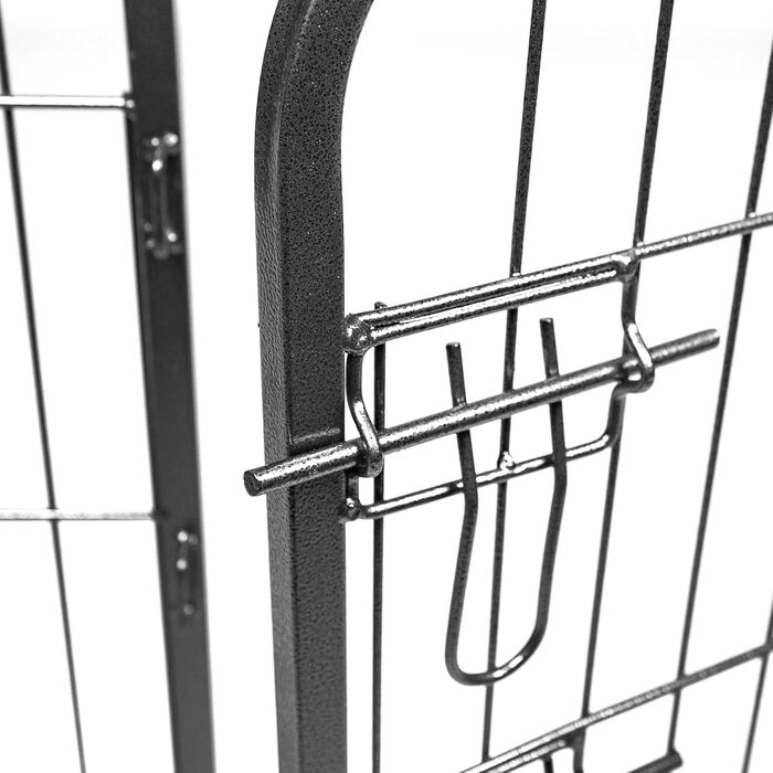 Металевий вольєр для цуценят Estexo, огорожа для цуценят, клітка для цуценят, загін для собак, вольєр для собак (8 панелей, 80x100 см)