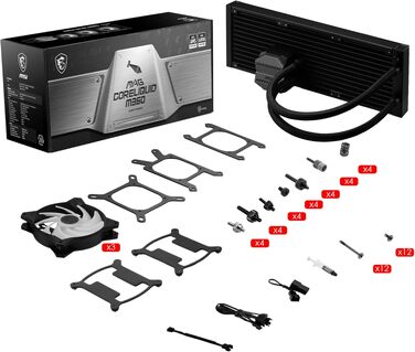 MSI MAG CoreLiquid R V2 - Система водяного охолодження CPU AIO 360, RGB, AMD & Intel