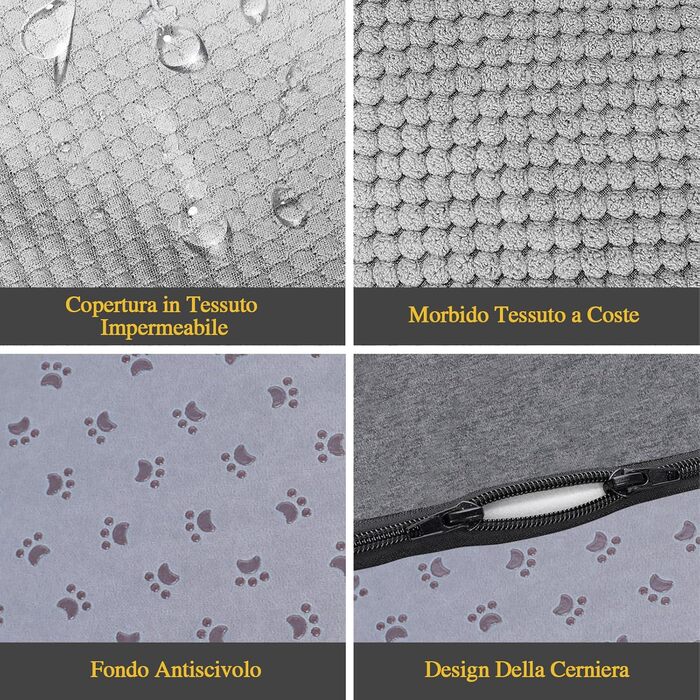 Сходинка для собак Masthome: 4 сходинки, губка, знімна та миюча оббивка, для ліжка/софи, антиковзка (сіра)