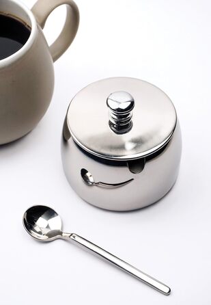 Кавова цукорниця з ложкою Endurance CAFE-2, нержавіюча сталь, 237 мл