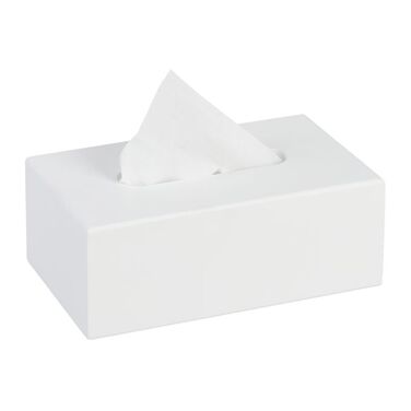 Relaxdays Tissue Box White
