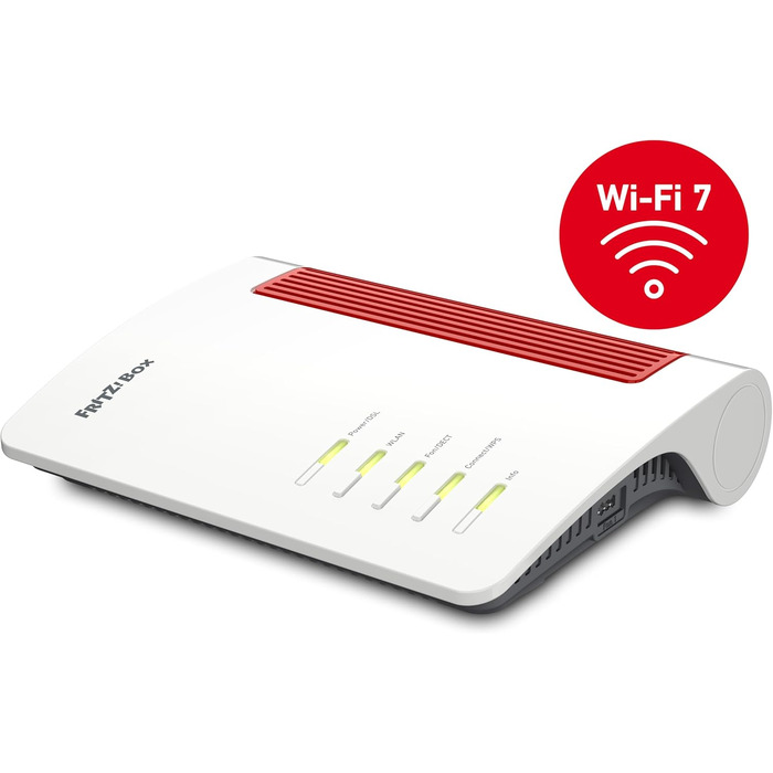 Роутер FRITZ!Box 7690: Wi-Fi 7, DSL, VDSL, ADSL, Mesh, DECT, підтримка швидкості до 300 Мбіт/с