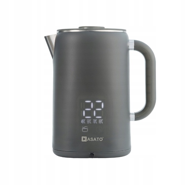 Електричний чайник Asato Pro Hot Grey, 1500 Вт, 1,7 л, сірий