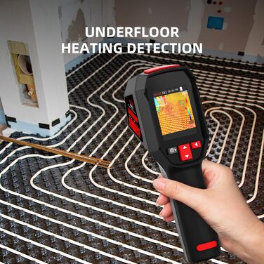 Тепловізор 240x240, 15 колірних палітр, інфрачервоний, діапазон -4°F - 1022°F, 25Hz, з лазерним покажчиком, FOV 50°, для огляду будинку та HVAC