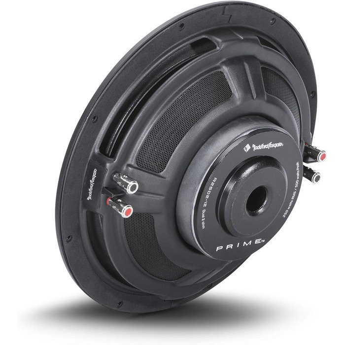 Сабвуфер Rockford Fosgate R2Sd2-12 12'' Prime R2, 2x2 Ом, плоский, 500 Вт пікова потужність, 250 Вт RMS
