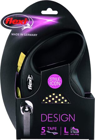 Гнучкий поводок для собак Flexi Design, 5 м, зелений, до 50 кг