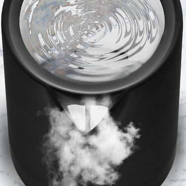 Електричний чайник Duronic EK30 BK: 3000 Вт, регулювання температури, 1.5 л, антикальк-фільтр, LED-індикатор, функція підтримки тепла, швидкий нагрів, чорний/білий
