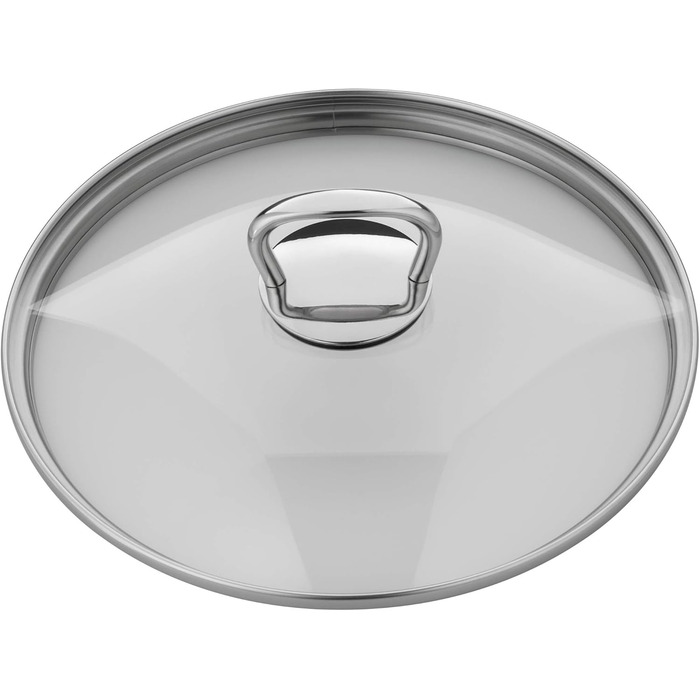 Silit Tuscany Cookware Set, induction-compatible, 10-piece, saucepan set with glass lid, induction saucepans, milk pot, steamer insert, frying pan, stainless steel, partially matte, induction cookware set, uncoated, single